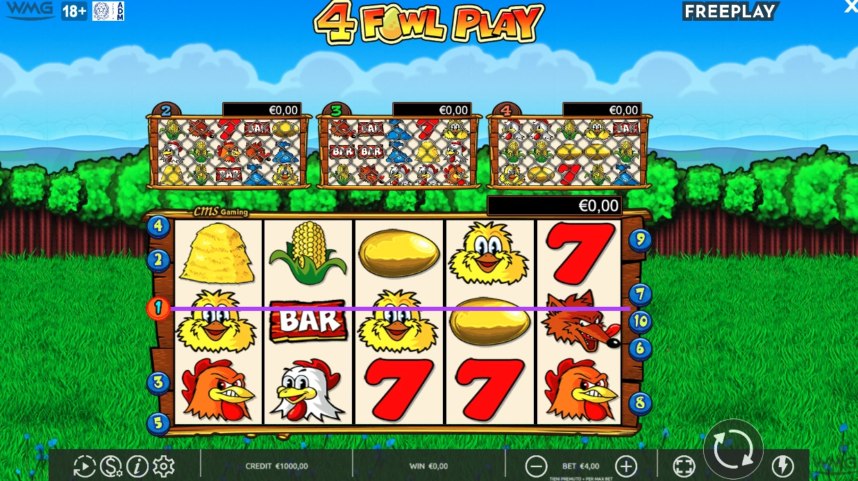 4 Fowl Play Slot Game